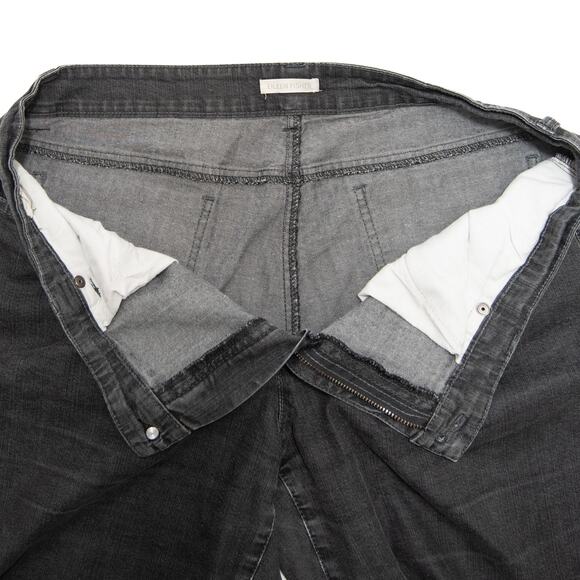 Eileen Fisher Carbon Slim Fit Full Length Organic Cotton Stretch Jeans Size 16 - Picture 6 of 12